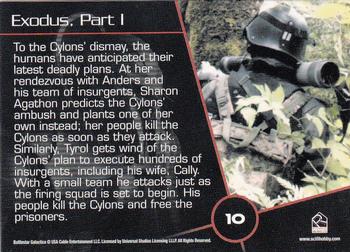 2008 Rittenhouse Battlestar Galactica Season Three #10 To the Cylons' dismay, the humans have antic Back