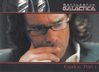 2008 Rittenhouse Battlestar Galactica Season Three #11 Gaius Baltar wrestles with personal and poli Front