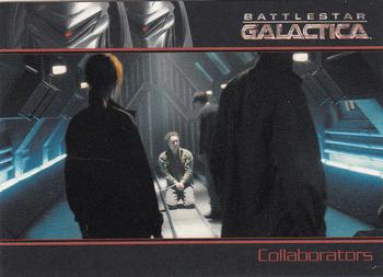 2008 Rittenhouse Battlestar Galactica Season Three #18 Having convicted Gaeta of treason, the tribu Front