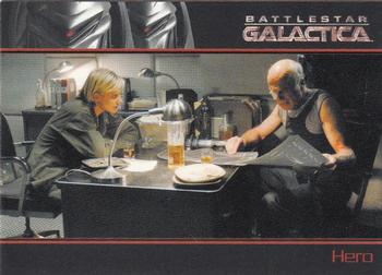 2008 Rittenhouse Battlestar Galactica Season Three #27 While Adama confesses this to Lee, Novacek h Front