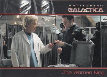 2008 Rittenhouse Battlestar Galactica Season Three #43 Overseeing a burgeoning civilian refugee cam Front