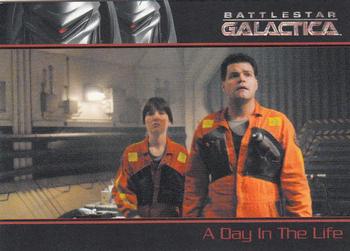2008 Rittenhouse Battlestar Galactica Season Three #46 Tyrol volunteers himself and Cally to do mai Front