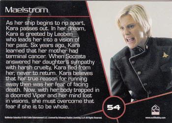 2008 Rittenhouse Battlestar Galactica Season Three #54 As her ship begins to rip apart, Kara passes Back