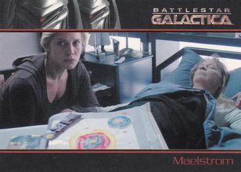 2008 Rittenhouse Battlestar Galactica Season Three #54 As her ship begins to rip apart, Kara passes Front