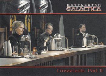 2008 Rittenhouse Battlestar Galactica Season Three #62 In a move to force a mistrial, Lee reluctant Front