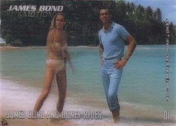 2008 Rittenhouse James Bond In Motion #01 James Bond and Honey Ryder Front