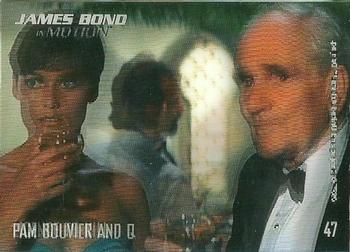 2008 Rittenhouse James Bond In Motion #47 Pam Bouvier and Q Front