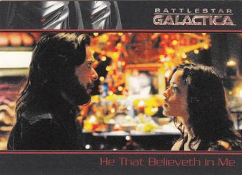 2009 Rittenhouse Battlestar Galactica Season Four #06 Gaius Baltar suddenly finds himself at the hea Front
