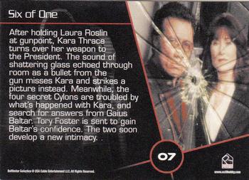 2009 Rittenhouse Battlestar Galactica Season Four #07 After holding Laura Roslin at gunpoint, Kara T Back
