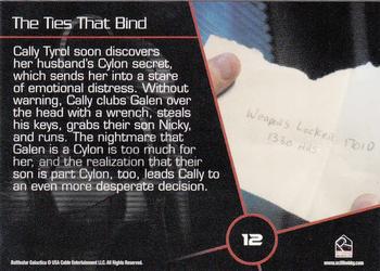 2009 Rittenhouse Battlestar Galactica Season Four #12 Cally Tyrol soon discovers her husband's Cylon Back