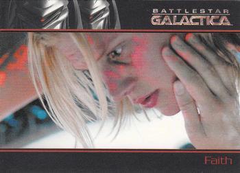 2009 Rittenhouse Battlestar Galactica Season Four #21 As the Eight lies dying, the hybrid begins to Front