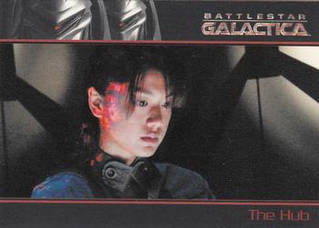 2009 Rittenhouse Battlestar Galactica Season Four #29 Roslin and Baltar attempt to communicate with Front