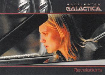 2009 Rittenhouse Battlestar Galactica Season Four #33 The standoff between Lee Adama and D'Anna cont Front