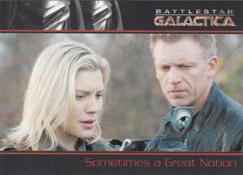 2009 Rittenhouse Battlestar Galactica Season Four #35 The mysterious planet has been decimated, and Front