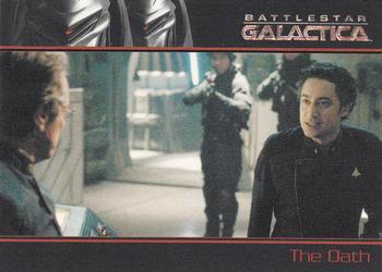 2009 Rittenhouse Battlestar Galactica Season Four #42 A mutiny breaks out aboard the Galactica, as G Front