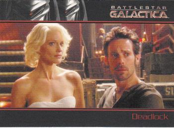 2009 Rittenhouse Battlestar Galactica Season Four #50 Baltar returns in an effort to regain his lead Front