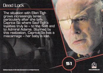 2009 Rittenhouse Battlestar Galactica Season Four #51 The situation with Ellen tigh grows increasing Back