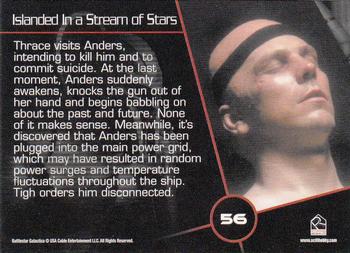 2009 Rittenhouse Battlestar Galactica Season Four #56 Thrace visits Anders, intending to kill him an Back