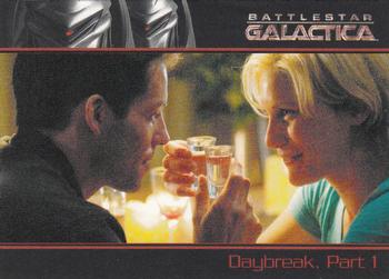 2009 Rittenhouse Battlestar Galactica Season Four #58 William Adama, Laura Roslin, Kara Thrace, Lee Front