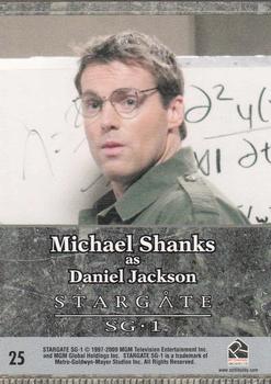 2009 Rittenhouse Stargate Heroes #25 Daniel Jackson Back