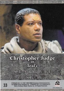 2009 Rittenhouse Stargate Heroes #33 Teal'c Back