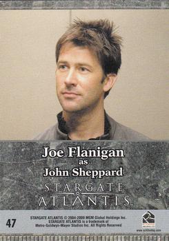 2009 Rittenhouse Stargate Heroes #47 John Sheppard Back