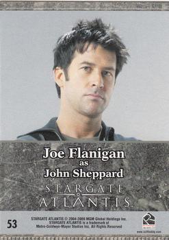 2009 Rittenhouse Stargate Heroes #53 John Sheppard Back