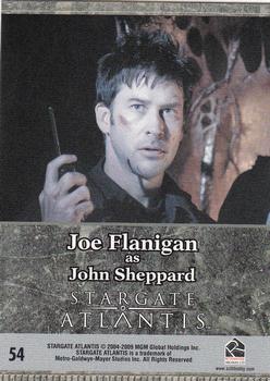 2009 Rittenhouse Stargate Heroes #54 John Sheppard Back
