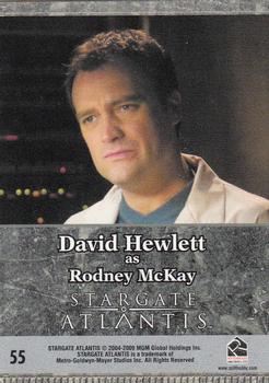 2009 Rittenhouse Stargate Heroes #55 Rodney McKay Back
