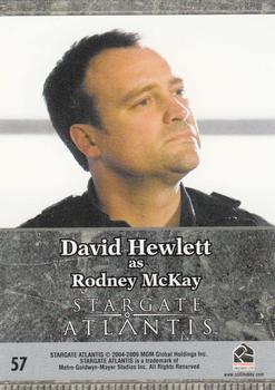2009 Rittenhouse Stargate Heroes #57 Rodney McKay Back