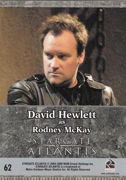 2009 Rittenhouse Stargate Heroes #62 Rodney McKay Back