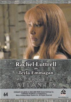 2009 Rittenhouse Stargate Heroes #64 Teyla Emmagan Back