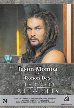 2009 Rittenhouse Stargate Heroes #74 Ronon Dex Back
