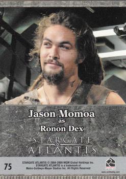 2009 Rittenhouse Stargate Heroes #75 Ronon Dex Back