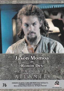2009 Rittenhouse Stargate Heroes #76 Ronon Dex Back