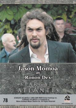 2009 Rittenhouse Stargate Heroes #78 Ronon Dex Back