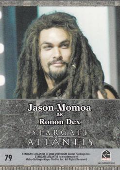 2009 Rittenhouse Stargate Heroes #79 Ronon Dex Back