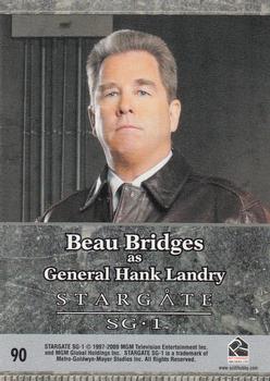 2009 Rittenhouse Stargate Heroes #90 General Hank Landry Back