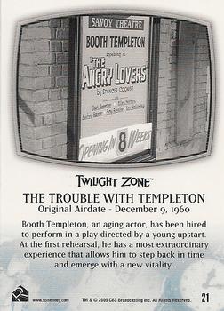 2009 Rittenhouse The Complete Twilight Zone (50th Anniversary) #21 The Man in The Bottle / The Trouble With Templeton Back