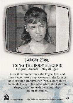 2009 Rittenhouse The Complete Twilight Zone (50th Anniversary) #47 Little Girl Lost / I Sing The Body Electric Back