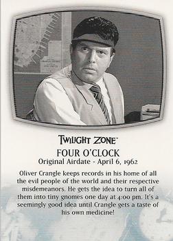2009 Rittenhouse The Complete Twilight Zone (50th Anniversary) #50 Four O'Clock / In His Image Front