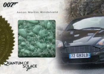 2009 Rittenhouse James Bond Archives #AMR1 Aston Marton Windshield Front
