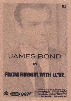 2009 Rittenhouse James Bond Archives #05 James Bond in From Russia With Love Back