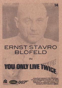 2009 Rittenhouse James Bond Archives #14 Ernst Stavro Blofeld in You Only Live Twice Back
