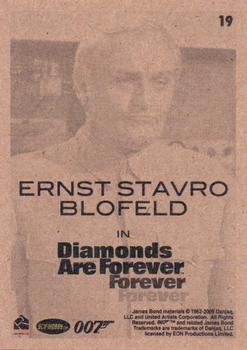 2009 Rittenhouse James Bond Archives #19 Ernst Stavro Blofeld in Diamonds Are Forever Back