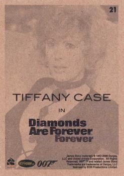 2009 Rittenhouse James Bond Archives #21 Tiffany Case in Diamonds Are Forever Back