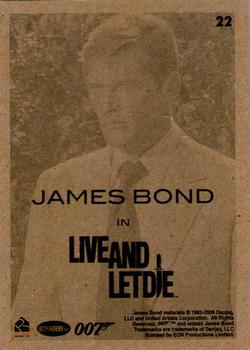 2009 Rittenhouse James Bond Archives #22 James Bond in Live And Let Die Back
