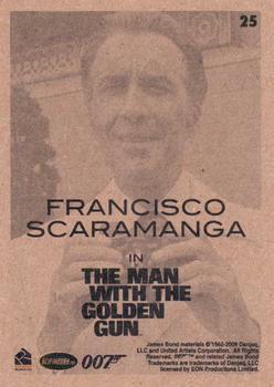 2009 Rittenhouse James Bond Archives #25 Francisco Scaramanga in The Man With the Golden Gun Back