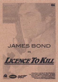 2009 Rittenhouse James Bond Archives #46 James Bond in Licence To Kill Back