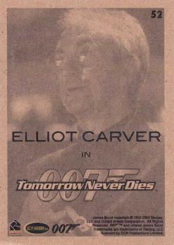 2009 Rittenhouse James Bond Archives #52 Elliot Carver in Tomorrow Never Dies Back